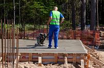 Монтаж индивидуального расчётного фундамента УШП PRO для строительства кирпичного дома в Рощино 2, S плиты = 530 кв.м, Лениградская обл. - мини - 49