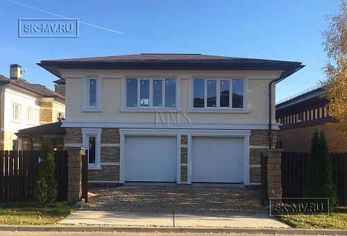 Строительство газобетонного гаража на 2 автомобиля 120 кв м в п Павлово 2 Московской области - 5