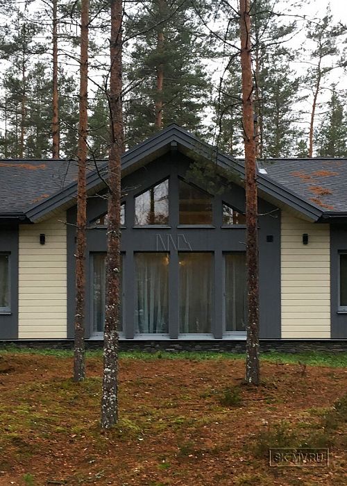 Фото репортаж с места строительства одноэтажного зимнего дома 136 кв м по скандинавской технологии в кп Волшебное озеро