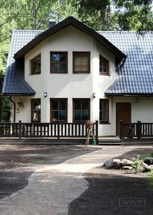 Строительство каркасного дома с эркером 135 кв м в Ленинградской области в п Пастерское Озеро