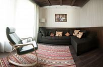 Пример внутренней отделки комбинированного загородного дома с цокольным этажом в п Ольшанки - мини - 45