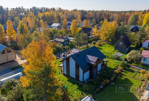 Построенный загородный дом с террасой по каркасной технологии в Сестрорецке под ключ - 10