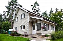 Строительство небольшого теплого зимнего двухэтажного каркасного коттеджа с сауной и верандой в Токсово - мини - 2