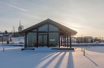 Фото репортаж с места строительства кирпичного дома ок 800 кв м с цоколем и СПА в д Пеники Лен области - мини - 9