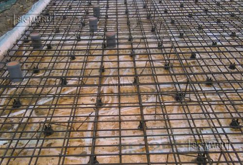 15. Армирование фундамента плиты бани15. Армирование фундамента плиты бани