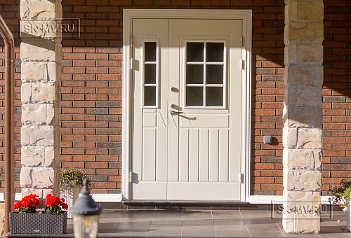 Одноэтажная усадьба в английском стиле в КП Галактика, технология каркас - 39