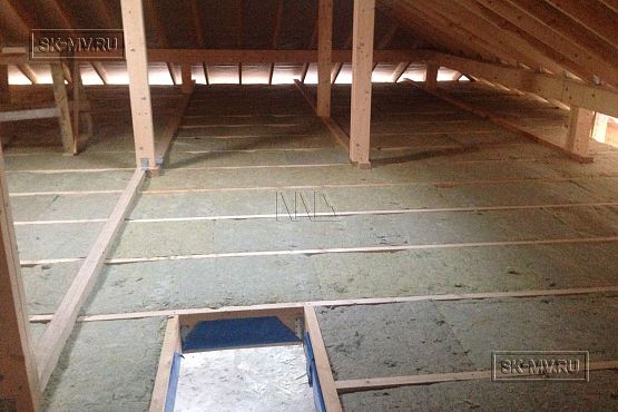 Построенный одноэтажный дом из газобетона с шатровой крышей в СНТ Фауна - 11