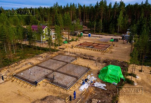 Монтаж индивидуального расчётного фундамента УШП PRO для строительства одноэтажного кирпичного дома в п. Рощино, Ленинградская обл. - 21