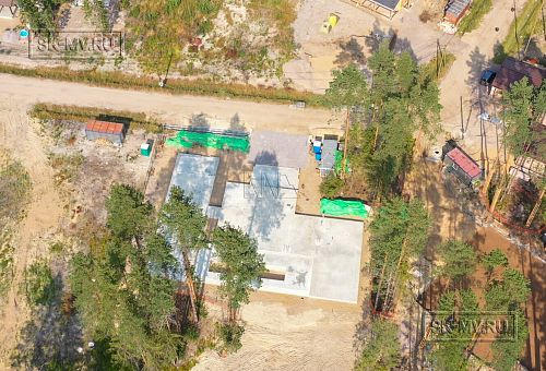 Монтаж индивидуального расчётного фундамента УШП PRO для строительства кирпичного дома в Рощино 2, S плиты = 530 кв.м, Лениградская обл. - 66