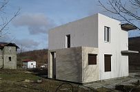 Небольшой газобетонный загородный дом в стиле хай тек строится в КП Наше место - мини - 1