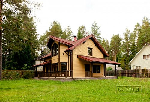 Строительство зимнего каркасного дома 175 кв м с эркером и мансардным этажом в п Вырица - 10