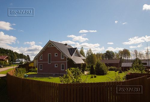 Построенный каркасный дом ок 170 кв м с балконом и террасой Северная корона 65 в пос. Волочаевка - 13