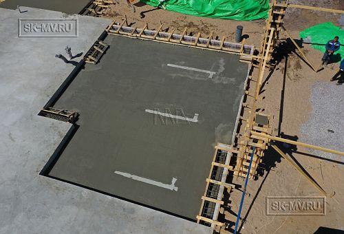 Монтаж индивидуального расчётного фундамента УШП PRO для строительства кирпичного двухэтажного дома в Рощино 2, S плиты = 340 кв.м, Лениградская обл. - 34