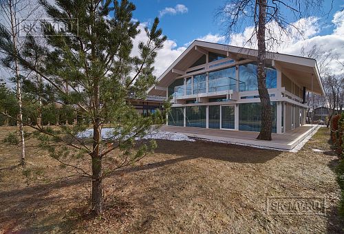 Фото репортаж с места строительства загородного дома с панорамными окнами в КП Монтевиль - 7