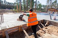 Монтаж индивидуального расчётного фундамента УШП PRO для строительства кирпичного дома в Рощино 2, S плиты = 530 кв.м, Лениградская обл. - мини - 43