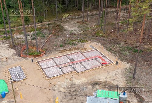 Монтаж индивидуального расчётного фундамента УШП PRO для строительства каркасного дома в Рощино 2, S заливки = 178 кв.м, Лениградская обл. - 17