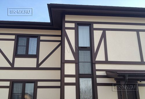 Построенный по каркасной технологии в к п Парквэй загородный дом для постоянного проживания в стиле фахверк площадью 200 кв м - 5