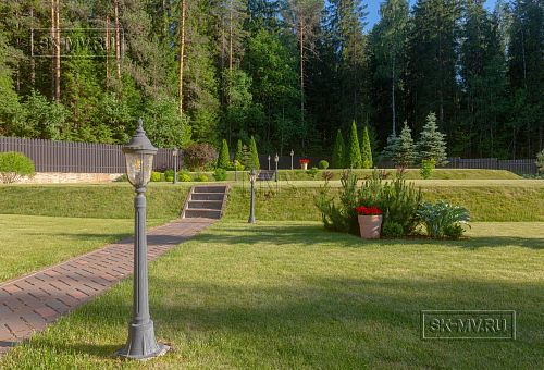 Одноэтажная усадьба в английском стиле в КП Галактика, технология каркас - 6