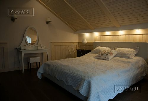 Пример внутренней отделки комбинированного загородного дома с цокольным этажом в п Ольшанки - 31