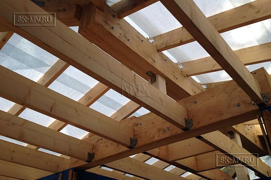 Строительство каркасного охотничего одноэтажного дома в Лужском районе - 5