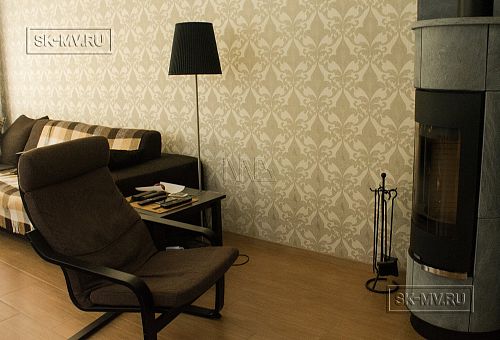 Пример внутренней отделки каркасного коттеджа с эркером в п Галактика - 5