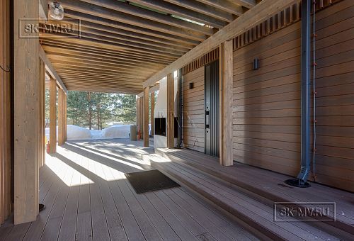 Пример внутренней отделки террасы-барбекю в Выборгском районе Ленинградской области - 3