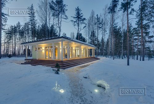 Фото репортаж с места строительства SPA комплекса с панорамными окнами в кп Сосновый берег  - 16