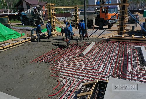 Монтаж индивидуального расчётного фундамента УШП PRO для строительства кирпичного двухэтажного дома в Рощино 2, S плиты = 340 кв.м, Лениградская обл. - 18