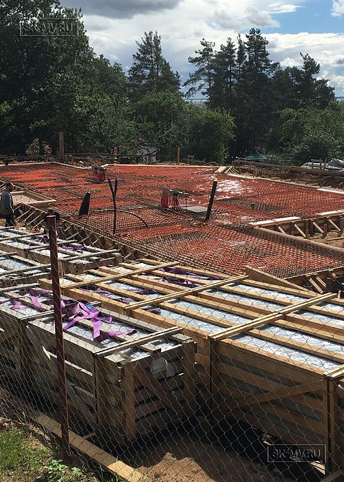 Монтаж фундамента УШП энергоэффективного загородного дома в Выборгском районе