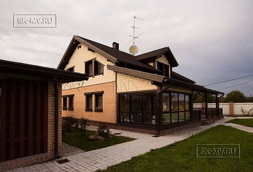 Строительство зимнего каркасного дома с верандой в д Олики - 48