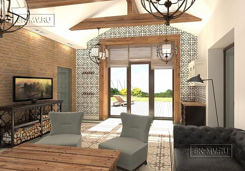 Проект "Дом на склоне" -- 3880