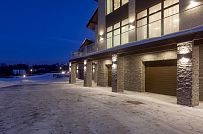 Фото репортаж с места строительства кирпичного дома ок 800 кв м с цоколем и СПА в д Пеники Лен области - мини - 40