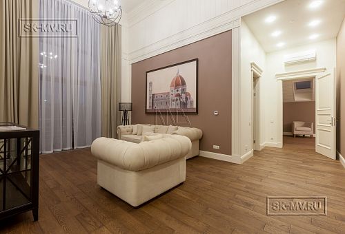 Дизайн интерьера загородного дома из кирпича в Пениках 1 - 11