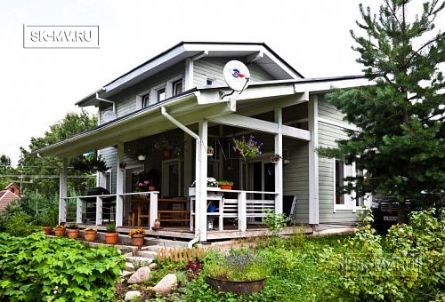 Строительство двухэтажного каркасного дома чуть более 200 кв м в скандинавском стиле в деревне Юкки - 1