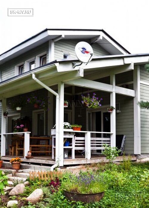 Строительство двухэтажного каркасного дома чуть более 200 кв м в скандинавском стиле в деревне Юкки