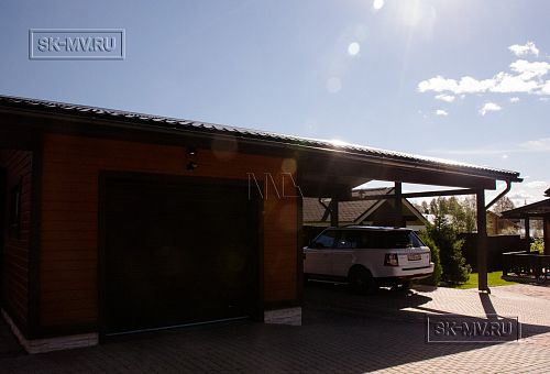 Строительство энергоэффективного каркасного дома 200 кв м с балконом Северная корона 26 - 38