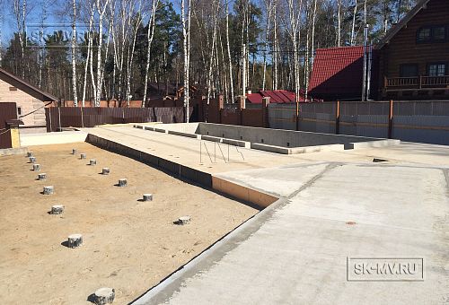 Монтаж фундамента УШП для строительства большого спа-комплекса 1000 кв м с бассейном в городе Котельники Московской области - 48