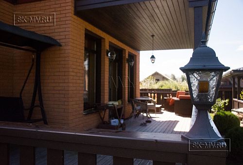 Строительство энергоэффективного каркасного дома 200 кв м с балконом Северная корона 26 - 27