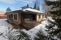 Построенный одноэтажный дом из газобетона с шатровой крышей в СНТ Фауна - мини - 13