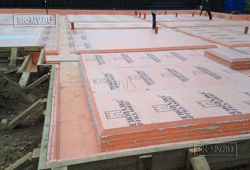 10. Утепление основания фундамента дома