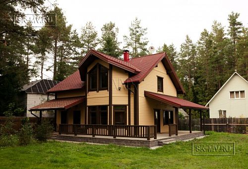 Строительство зимнего каркасного дома 175 кв м с эркером и мансардным этажом в п Вырица - 13