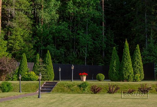 Одноэтажная усадьба в английском стиле в КП Галактика, технология каркас - 12