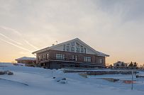 Фото репортаж с места строительства комбинированного дома площадью 1400 кв м с цоколем и СПА в д Пеники Ленобласти - мини - 14