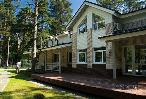 Строительство современного каркасного коттеджа с семью спальнями в п Лебяжье - 1