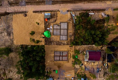 Монтаж индивидуального расчётного фундамента УШП PRO для строительства кирпичного двухэтажного дома в Рощино, Лениградская обл. - 20