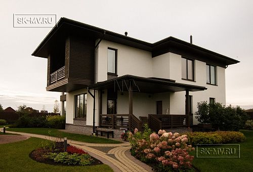 Строительство надежного газобетонного дома с панорамными окнами в д Олики - 10