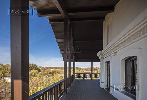 Фото репортаж с места строительства Дома художников 1600 кв м из кирпича с цокольным этажом по старинным чертежам 19 века в Тарусе Калужской области - 22