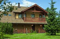 Строительство двухэтажного каркасного коттеджа 263 кв м с балконом, террасой и навесом для автомобилей в п Володарский - мини - 2