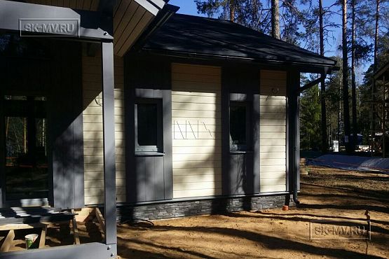 Фото репортаж с места строительства одноэтажного зимнего дома 136 кв м по скандинавской технологии в кп Волшебное озеро - 22