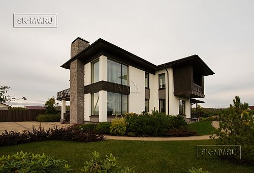 Строительство надежного газобетонного дома с панорамными окнами в д Олики - 12